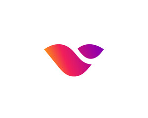 Letter V logo icon design template elements