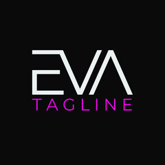 EVA lettering logo is simple, easy to understand and authoritative
