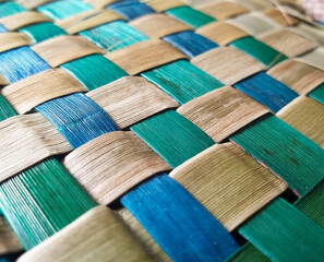 New Zealand flax weaving, traditional handcraft - obrazy, fototapety, plakaty