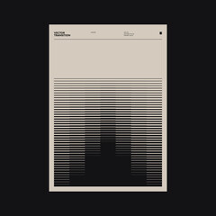 Brutalist Poster Design Graphics Made With Helvetica Typography Aesthetics And Geometric Forms - 500897361