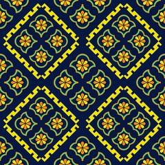 Ethnic seamless pattern traditional Design for clothing,background,carpet,wallpaper,wrapping,Batik,fabric,embroidery style.