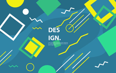 Modern abstract geometric flat background