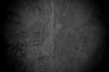 Old wall texture cement dark black gray  background abstract grey color design are light with white gradient background.