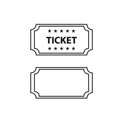 ticket vector for website symbol icon
