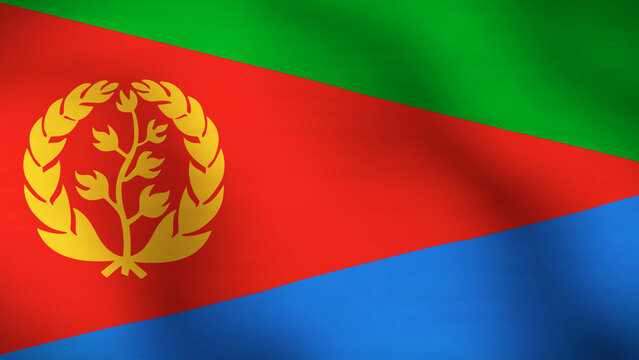 Flag of Eritrea Close Up