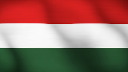 Flag of Hungary Close Up