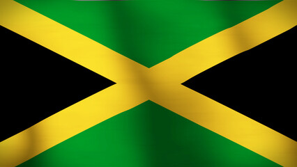 Flag of Jamaica Close Up