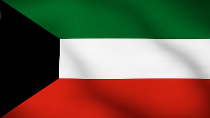 Flag of Kuwait Close Up