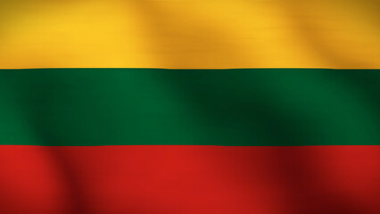 Flag of Lithuania Close Up 