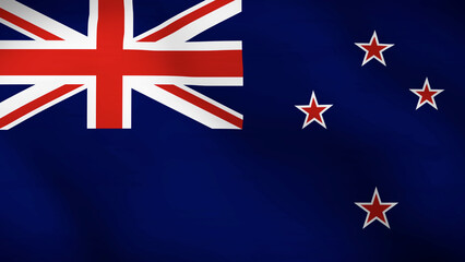 Flag of New Zealand Close Up
