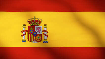 Obraz premium Flag of Spain Close Up