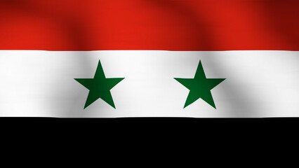 Flag of Syria Close Up