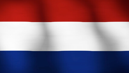 Flag of The Netherlands Close Up
