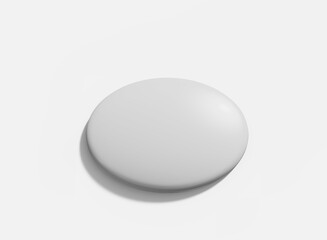 White Oval Bar Soap Mockup