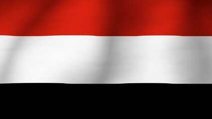 Flag of Yemen Close Up