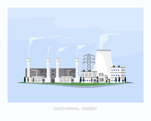geothermal energy, geothermal  power plant supply electricity to the factory and city