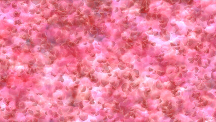 Heart valentine light pink background illustration