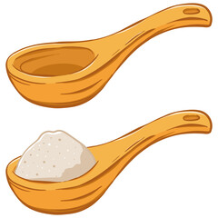 Wooden Spoon With Flour - 500911195