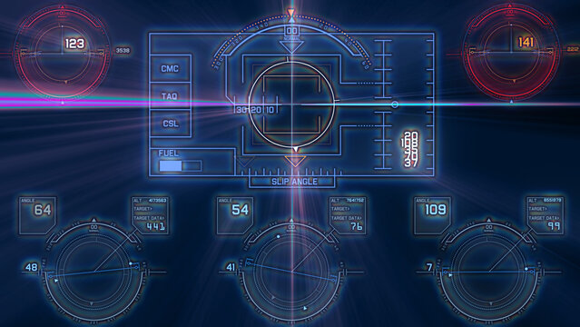 Flight Control Panel Instrument Navigation