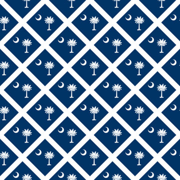 south carolina flag pattern. abstract background. vector illustration