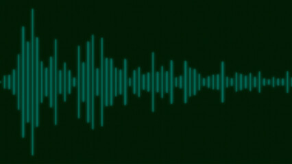 Audio Spectrum on Green LED Panel
