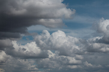 Fototapeta na wymiar Blue sky clouds before the rain