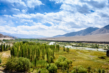 Fototapeta na wymiar Beautiful landscape of Ladakh during summers 