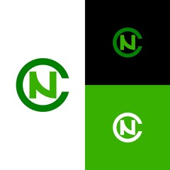 NC initial logo. modern and clean monogram logo