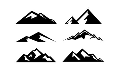 set mountain logo template