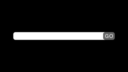 Go Search Bar on Black Background