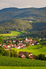 Lam, a small town in the Bavarian Forest in the Upper Palatinate, Bavaria, Germany.