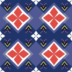 Abstract ethnic ikat seamless pattern,strip pattern,Figure tribal , folk embroidery,Thai,indian,oriental traditional,Aztec geometric art ornament design for fabric,carpet,textile,wallpaper,chinaware.