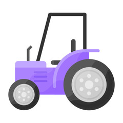 farmer tractor Concept, Combine or Harvester vector color icon design, Farming and Agriculture symbol, village life Sign, Rural and Livestock stock illustration