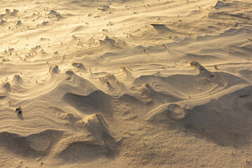 scenic detail of sandy beach