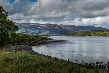 View from the Kyles of Bute in Scotland