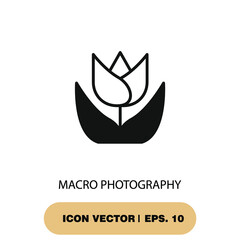 macro photography icons  symbol vector elements for infographic web