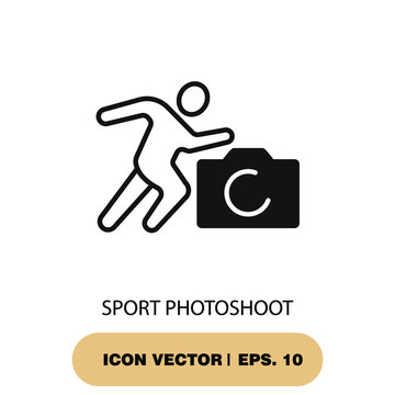 sport photoshoot icons  symbol vector elements for infographic web