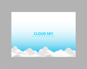 Cloud sky illustration background design