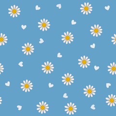 Daisy seamless pattern