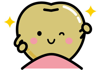 歯のキャラクター（金歯）