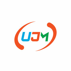 UJM Letter ICON Template Vector