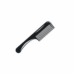 black hair comb icon vector element design template