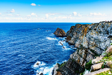 Fototapeta na wymiar Coast at the Cabo de Penas in Asturias, Spain