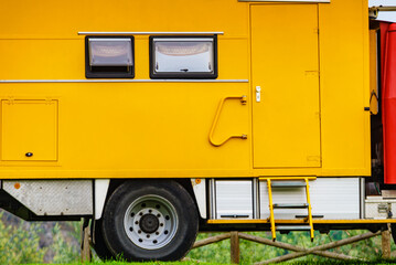 Offroad camper 4x4 truck on nature © anetlanda