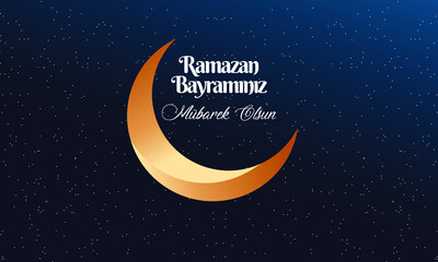 Obraz na płótnie Canvas Holy Month of Muslim Community Ramadan Kareem. Happy ramadan holiday, turkish translate: Ramazan bayramınız mübarek olsun.(ramadan kareem)