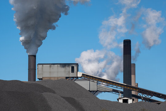 Industrial Photos of Coke Ovens Quenching the Coke