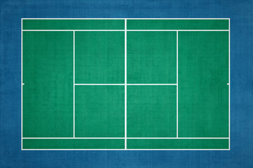 Tennis Court Synthetic Surface, Top view
