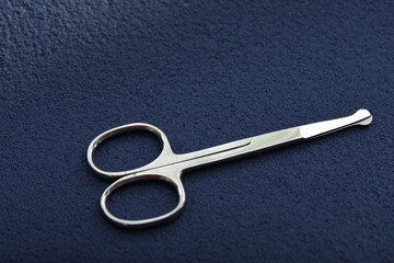 silver Nose hair clipper isolated on white,Nose hair scissor