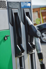  gasoline pump in a gas station