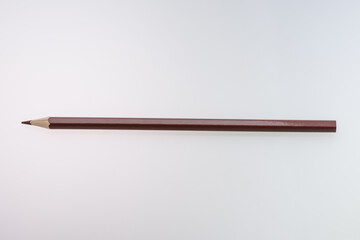  brown colored pencil crayon ,